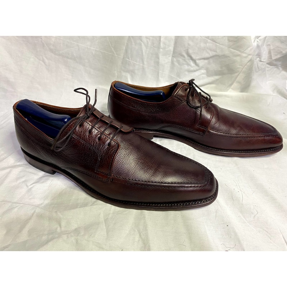 Allen Edmonds Jackson Burgundy Leather Derby Dress Shoe 12B